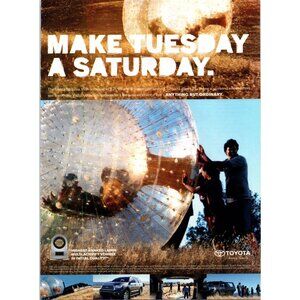 2009 Toyota Sequoia Luxury SUV Vintage Print Ad Family Picnic Fun Wall Art